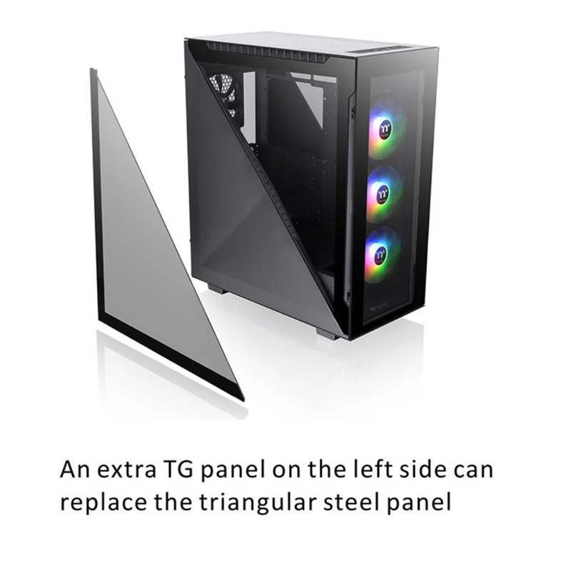 Thermaltake Divider 500 TG ARGB Mid Tower Chassis - Black - صندوق